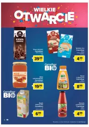 Gazetka promocyjna Carrefour - Gazetka Wielkie Otwarcie w Kaliszu - Gazetka - ważna od 21.11 do 21.11.2022 - strona 6 - produkty: Kawa ziarnista, Napój roślinny, Kawa, Miód, Syrop, Napój