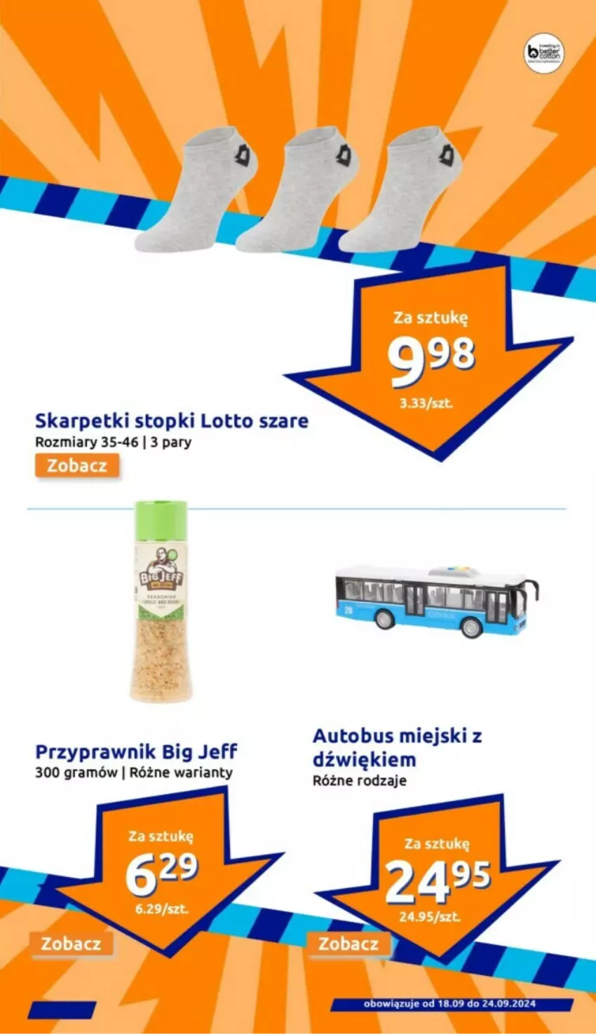 Gazetka promocyjna Action - ważna 18.09 do 24.09.2024 - strona 11 - produkty: Autobus, Gra, Karp, Skarpetki, Top