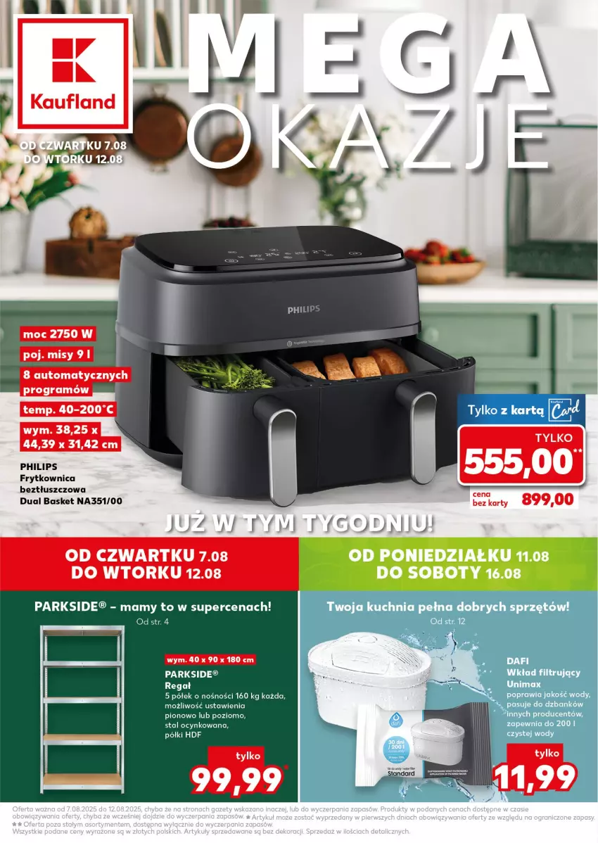 Gazetka promocyjna Kaufland - Kaufland - ważna 07.08 do 12.08.2025 - strona 1 - produkty: Gra, Parkside, Philips, Regał