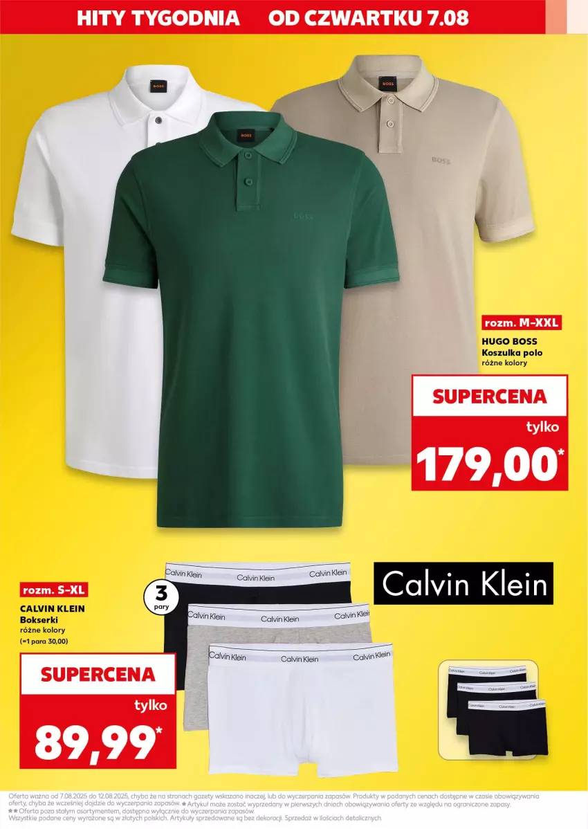 Gazetka promocyjna Kaufland - Kaufland - ważna 07.08 do 12.08.2025 - strona 3 - produkty: Bokserki, Calvin Klein, Hugo Boss, Kosz, Koszulka, Ser