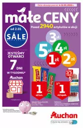 Gazetka promocyjna Auchan - Małe Ceny Hipermarkety - Gazetka - ważna od 12.01 do 12.01.2022 - strona 1 - produkty: Top, Prince Polo, Wafelek