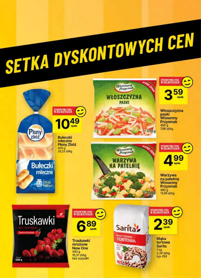 Gazetka promocyjna Delikatesy Centrum - NOWA GAZETKA Delikatesy Centrum od 19 września! 19-25.09.2024 - ważna 19.09 do 25.09.2024 - strona 51 - produkty: Bułeczki, Bułeczki mleczne, Mąka, Mąka tortowa, Sarita, Truskawki, Warzywa