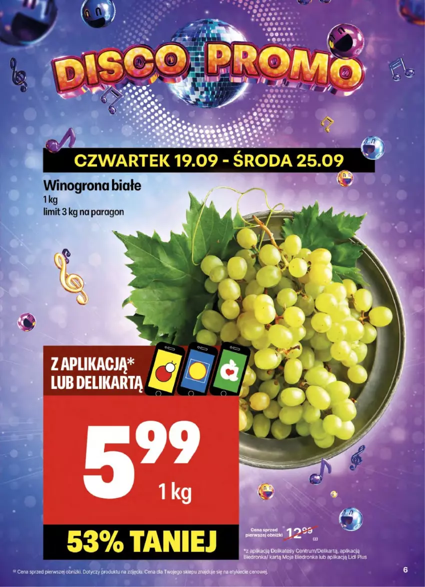 Gazetka promocyjna Delikatesy Centrum - NOWA GAZETKA Delikatesy Centrum od 19 września! 19-25.09.2024 - ważna 19.09 do 25.09.2024 - strona 6 - produkty: Rum, Wino, Winogrona