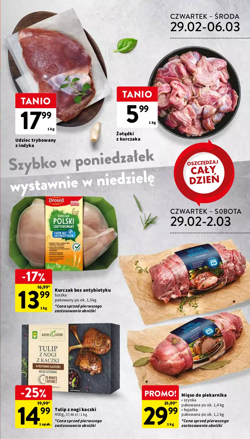 Gazetka promocyjna Intermarche - ważna 28.02 do 06.03.2024 - strona 19 - produkty: Kurczak, Mięso, Piekarnik, Szynka, Tusz