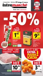 Gazetka promocyjna Intermarche - Gazetka - ważna od 06.03 do 06.03.2024 - strona 1 - produkty: Piwa, Papier, Kawa mielona, Kawa, Mlekovita, Tran, Schab wieprzowy, Jacobs, Karmi, Mleko