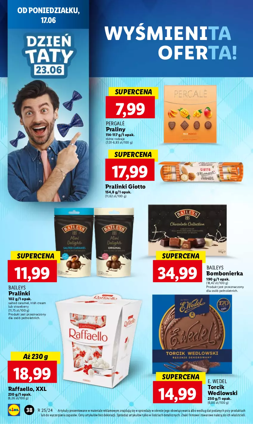 Gazetka promocyjna Lidl - GAZETKA - ważna 17.06 do 19.06.2024 - strona 40 - produkty: E. Wedel, Fa, Praliny, Raffaello