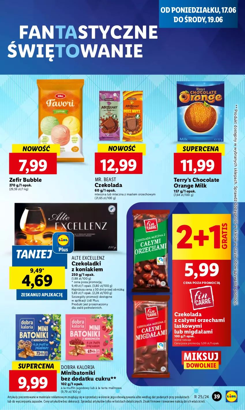 Gazetka promocyjna Lidl - GAZETKA - ważna 17.06 do 19.06.2024 - strona 41 - produkty: Baton, Czekolada, Fa, Fanta, Gra, Tarta, Tonik