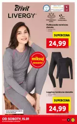 Gazetka promocyjna Lidl - GAZETKA - Gazetka - ważna od 16.01 do 16.01.2022 - strona 41 - produkty: Gin, Kosz, Koszulka, Legginsy, LG