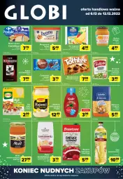 Gazetka promocyjna Carrefour - Gazetka Globi - Gazetka - ważna od 12.12 do 12.12.2022 - strona 1 - produkty: Ser topiony, Lubella, Ketchup, Makaron, Dawtona, Top, Ser, Koc, Bell, Bulion, Winiary, Wawel, Lion, Polskie Młyny, Margaryna, Czekolada, Kotlin, Toffifee, Hochland, Cenos, Bella, Delma, Kakao, Masło