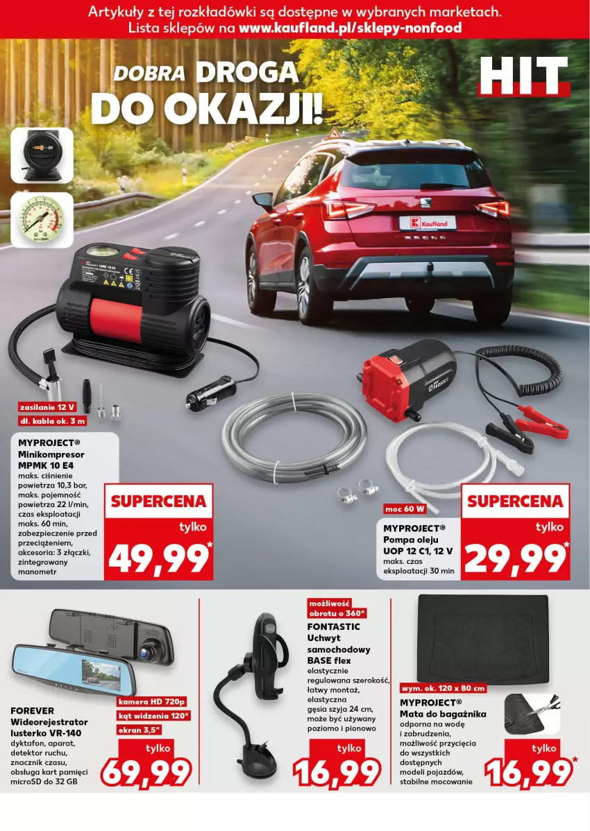 Gazetka promocyjna Kaufland - Kaufland - ważna 21.08 do 27.08.2025 - strona 10 - produkty: Kompresor, Mata do bagażnika, O Bag, Olej, Piec, Pojazd, Por, Wideorejestrator