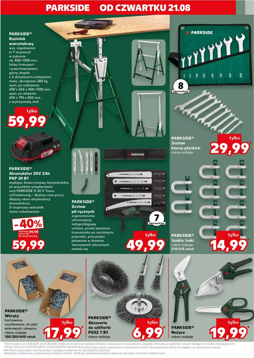 Gazetka promocyjna Kaufland - Kaufland - ważna 21.08 do 27.08.2025 - strona 7 - produkty: Akumulator, Cynk, Parkside, Ser, Top, Wkręt