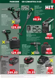 Gazetka promocyjna Kaufland - Kaufland - Gazetka - ważna od 27.08 do 27.08.2025 - strona 9 - produkty: Piec, Parkside, Odkurzacz, Lampa robocza LED, Top, Sok, Ser, Koc, Zlew, Tera, Warka, Tarka, Pasek, Wkręt, Wkrętarka, Waga, Lampa, Klucz udarowy, Intel, Akumulator, LG