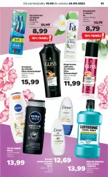 Gazetka promocyjna Netto - Artykuły spożywcze - Gazetka - ważna od 24.09 do 24.09.2022 - strona 19 - produkty: Gra, Płyn do płukania jamy ustnej, Listerine, Dezodorant, Schwarzkopf, Dove, Płyn do płukania, Szampon, Odżywka, Antyperspirant, Nivea, Szczoteczka, Fa