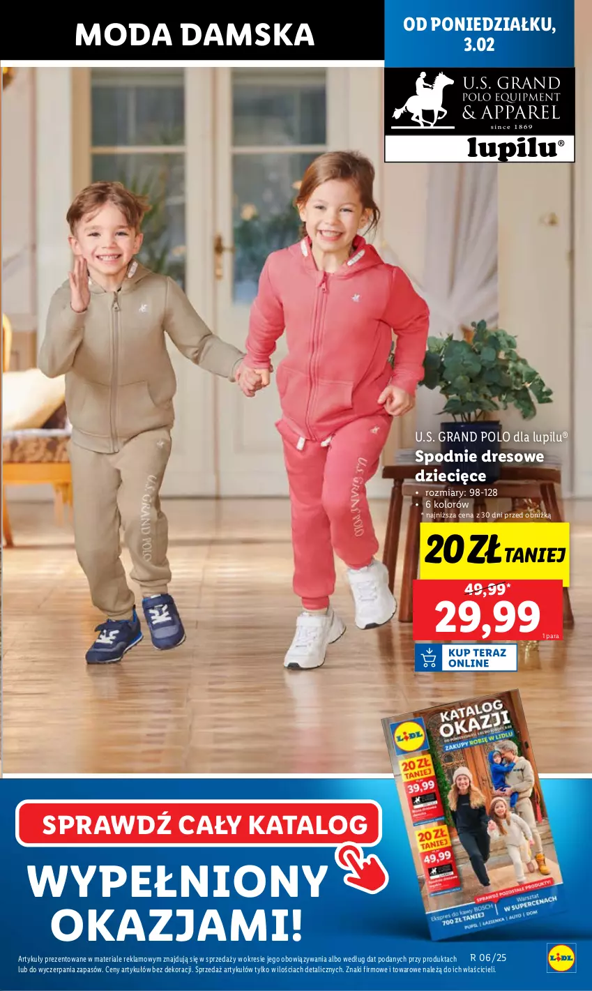 Gazetka promocyjna Lidl - GAZETKA - ważna 03.02 do 05.02.2025 - strona 11 - produkty: Dres, Dzieci, Gra, Moda, Spodnie, Spodnie dresowe