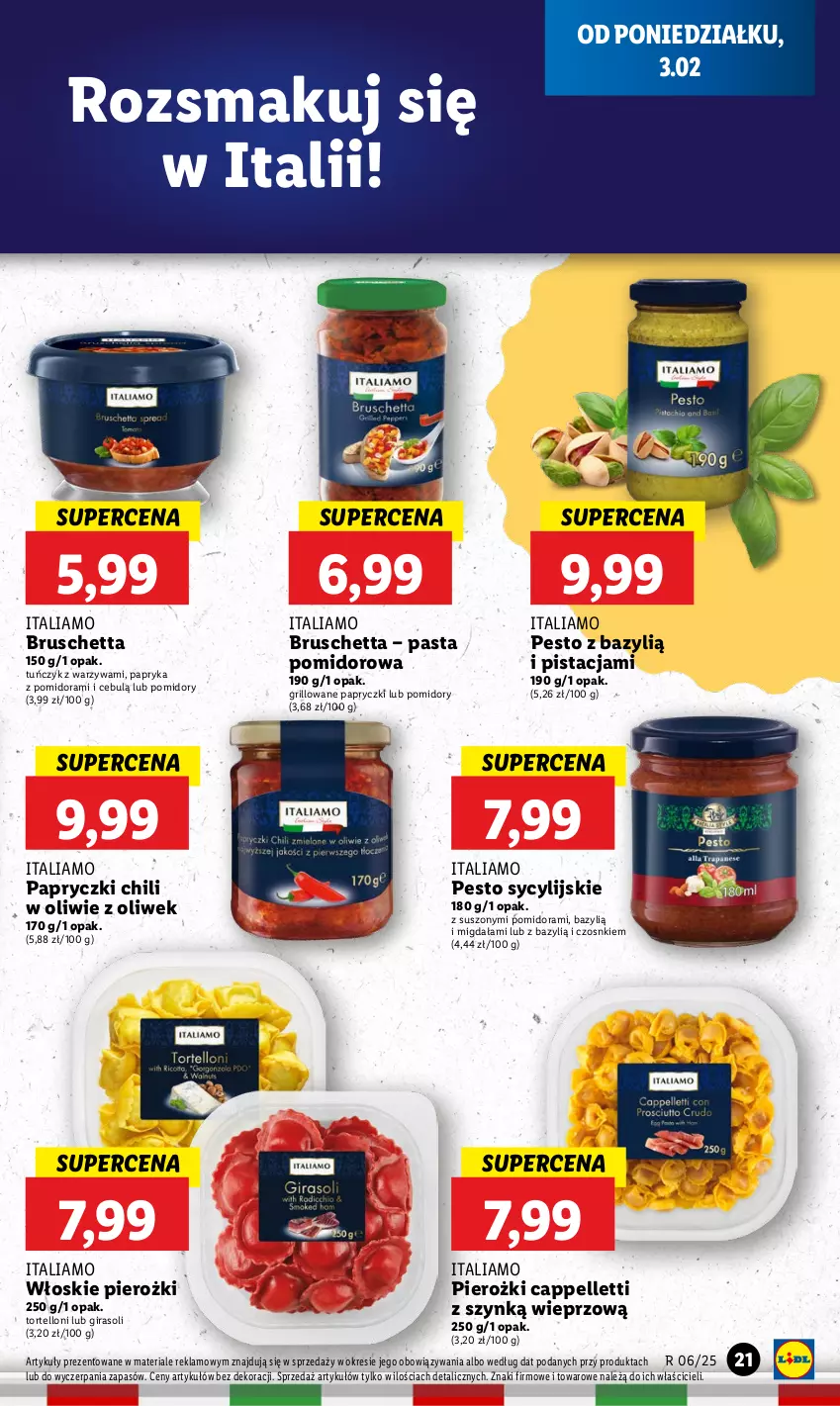 Gazetka promocyjna Lidl - GAZETKA - ważna 03.02 do 05.02.2025 - strona 23 - produkty: Bazyl, Grill, Papryka, Pellet, Pesto, Pomidory, Tortelloni, Tuńczyk, Warzywa