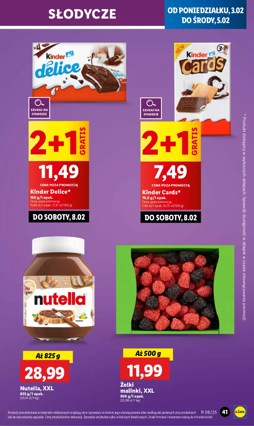 Gazetka promocyjna Lidl - GAZETKA - ważna 03.02 do 05.02.2025 - strona 45 - produkty: Gra, Kinder, Nutella