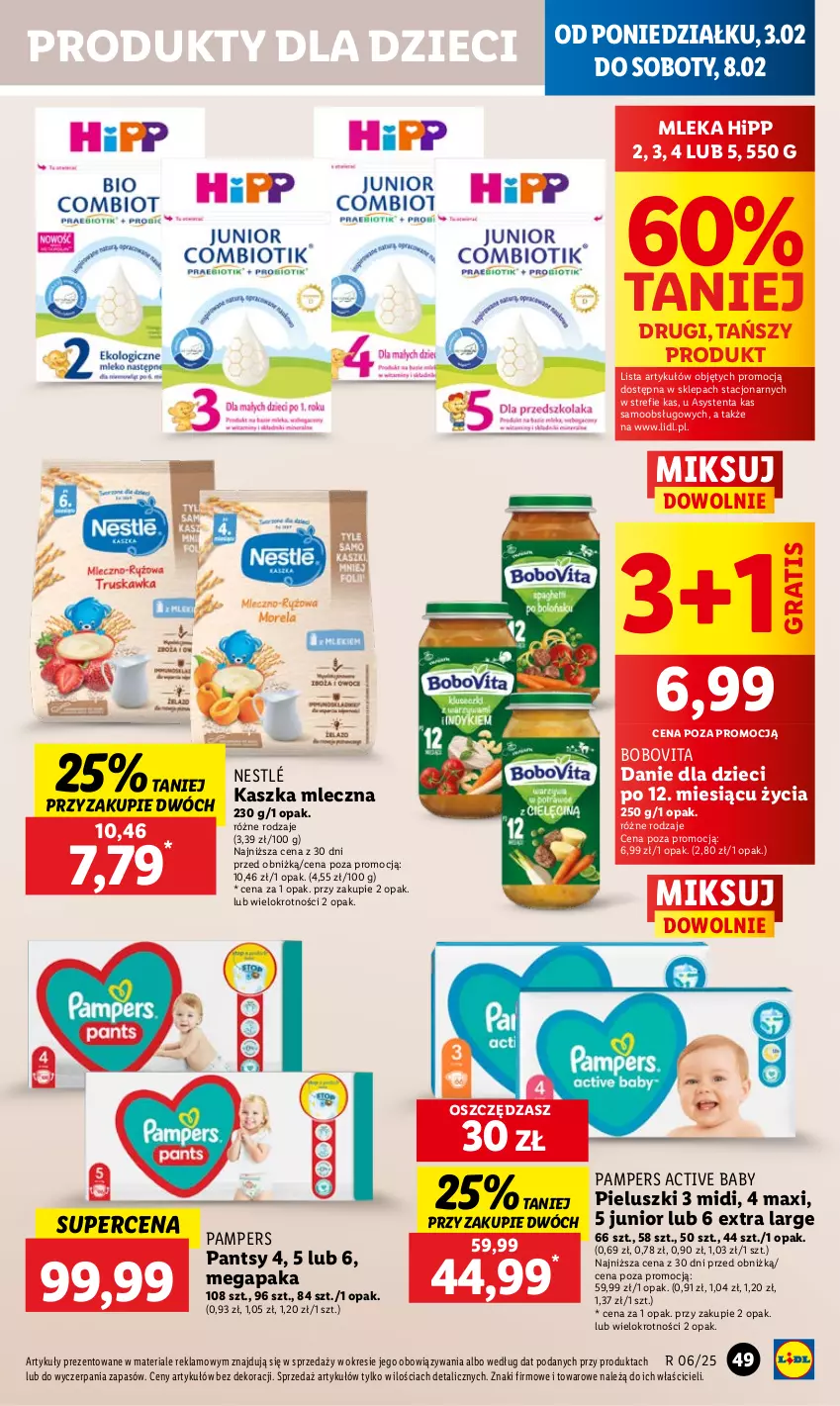 Gazetka promocyjna Lidl - GAZETKA - ważna 03.02 do 05.02.2025 - strona 53 - produkty: BoboVita, Danie dla dzieci, Dzieci, Gra, HiPP, Nestlé, Pampers