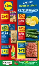 Gazetka promocyjna Lidl - GAZETKA - Gazetka - ważna od 05.02 do 05.02.2025 - strona 1 - produkty: Mięso mielone, Mięso mielone z łopatki wieprzowej, Sok, Gra, Kawa ziarnista, Cytryny, Dallmayr, Kawa, Mięso