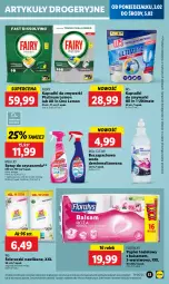 Gazetka promocyjna Lidl - GAZETKA - Gazetka - ważna od 05.02 do 05.02.2025 - strona 57 - produkty: Spray do czyszczenia, Papier, Papier toaletowy, Fairy, Zmywarki, Flora, Woda, Fa