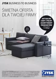 Gazetka promocyjna Jysk - Katalog Business to Business - Gazetka - ważna od 28.02 do 28.02.2022 - strona 1 - produkty: Sos, Ser, Szezlong, Rama, Stolik, Stół, Materac, Tera, Tran, Stolik kawowy, Mars, Rama łóżka, Krzesło, Siedzisko, Lampa, Lampa stołowa, Kanapa, Dywan