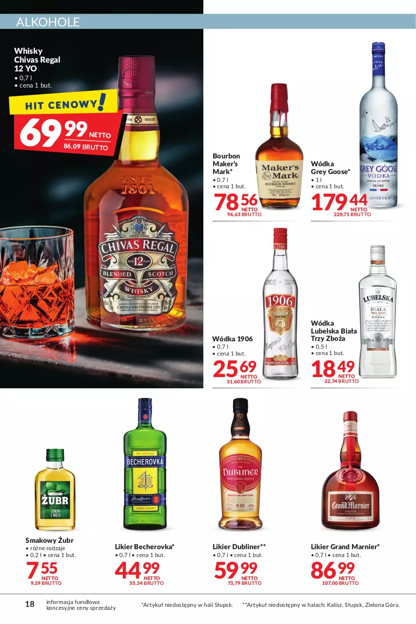 Gazetka promocyjna Makro - Najlepsze oferty - oferta z alkoholem - ważna 02.11 do 14.11.2022 - strona 18 - produkty: Alkohole, Bourbon, Gra, Likier, Whisky, Wódka