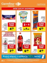 Gazetka promocyjna Carrefour - Gazetka Express - Gazetka - ważna od 04.05 do 04.05.2026 - strona 1 - produkty: Piwa, Piwo, Ciastka, Cheetos, Kasztelan, Zott, Jogurt, Coca-Cola, Chrupki, Tarczyński, Delicje, Kabanos, Gala, Fa