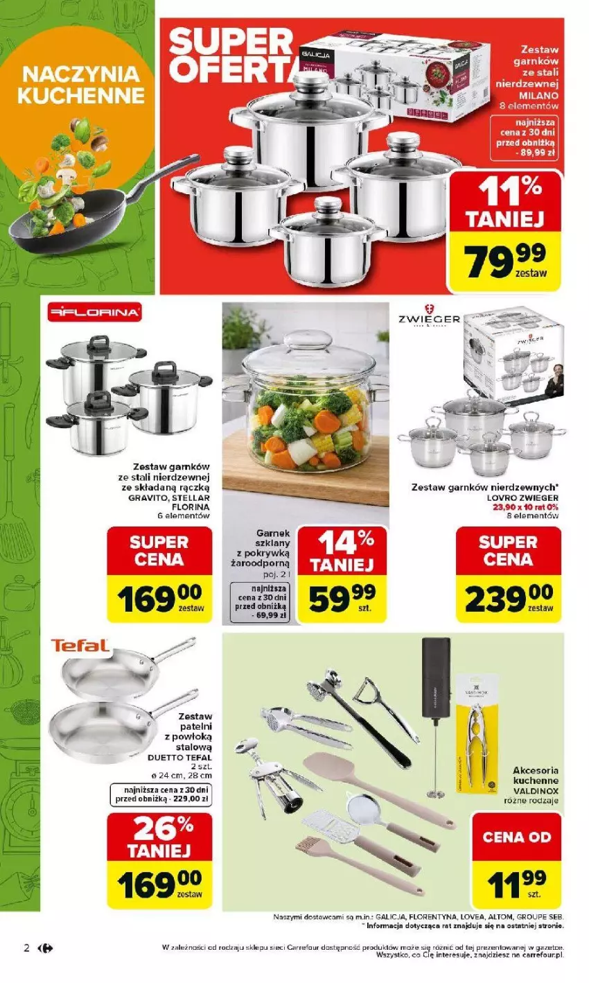 Gazetka promocyjna Carrefour - Gazetka Łap super okazje od poniedziałku! - ważna 30.03 do 11.04.2026 - strona 2 - produkty: Fa, Gra, Tefal