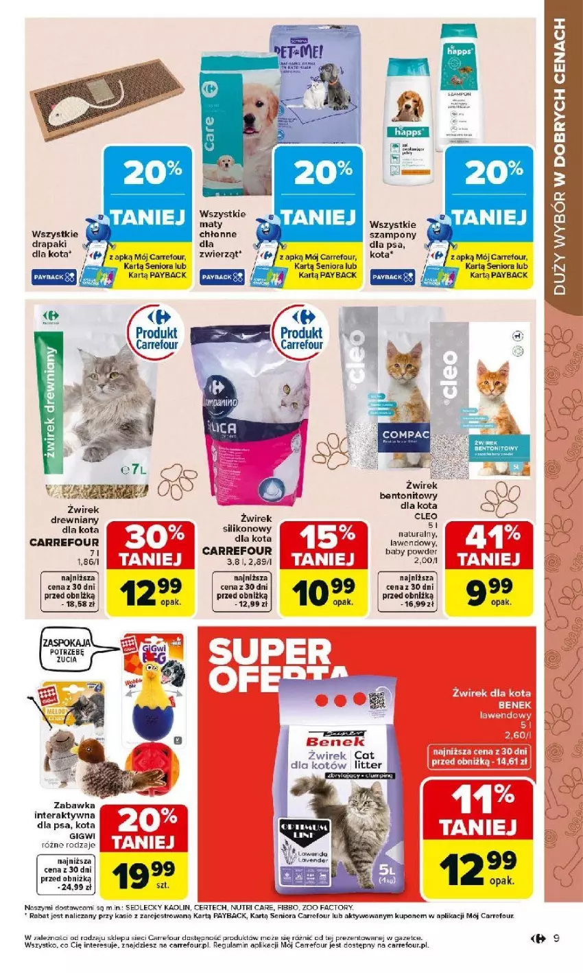 Gazetka promocyjna Carrefour - Gazetka Łap super okazje od poniedziałku! - ważna 30.03 do 11.04.2026 - strona 9 - produkty: Drapak, Fa, Szampon, Tera, Zabawka