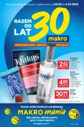 Gazetka promocyjna Makro - Oferta dla Twojego biznesu - oferta z alkoholem - Gazetka - ważna od 04.03 do 04.03.2024 - strona 1 - produkty: Kurczak, Krakus, Por, Gra, Szynka, Sport, Czekolada, Wódka, Stock, E. Wedel