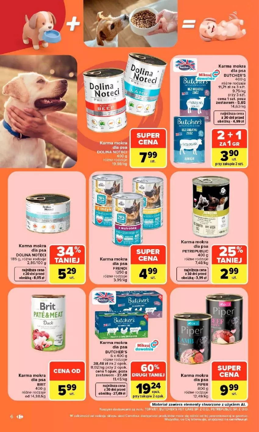 Gazetka promocyjna Carrefour - Gazetka Carrefour, Market w SUMIE pupilove - ważna 14.09 do 26.09.2026 - strona 8 - produkty: Brit, Butcher's, Duck