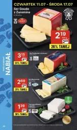 Gazetka promocyjna Delikatesy Centrum - Gazetka - ważna od 17.07 do 17.07.2024 - strona 13 - produkty: Mozzarella, Ser, Twaróg, Twaróg półtłusty, Gouda