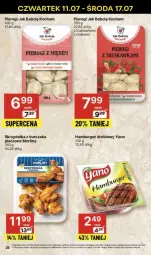Gazetka promocyjna Delikatesy Centrum - Gazetka - ważna od 17.07 do 17.07.2024 - strona 19 - produkty: Piec, Kurczak, Pierogi, Rum, Koc, Hamburger, Burger, Skrzydełka z kurczaka, Morliny