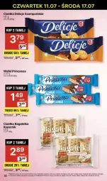 Gazetka promocyjna Delikatesy Centrum - Gazetka - ważna od 17.07 do 17.07.2024 - strona 24 - produkty: Ciastka, Princessa, Rum, O Bag, Delicje