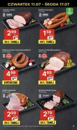 Gazetka promocyjna Delikatesy Centrum - Gazetka - ważna od 17.07 do 17.07.2024 - strona 9 - produkty: Szynka, Kiełbasa krucha, Boczek, Kiełbasa
