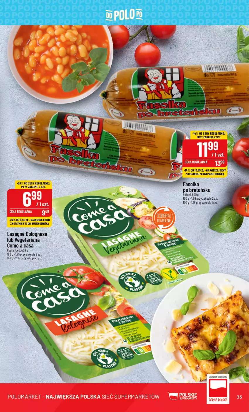 Gazetka promocyjna PoloMarket - Gazetka pomocyjna - ważna 12.07 do 18.07.2023 - strona 33 - produkty: Lasagne, Lasagne bolognese, Laur, Vegeta