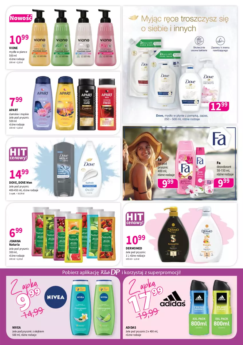 Gazetka promocyjna Drogerie Polskie - Gazetka - ważna 11.07 do 31.07.2025 - strona 6 - produkty: Adidas, Dove, Joanna, Nivea, Olej