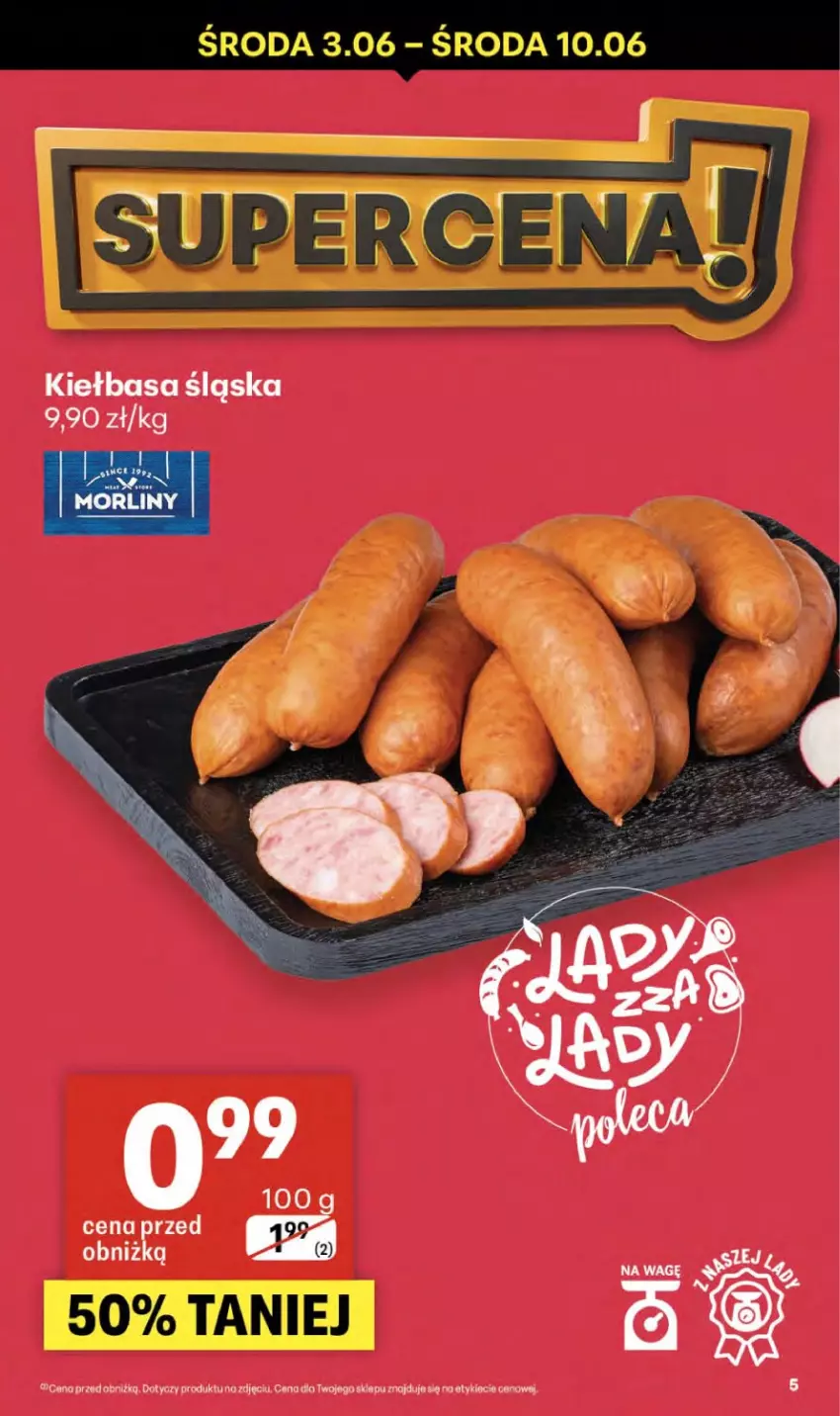 Gazetka promocyjna Delikatesy Centrum - Franczyza DC23 Czwartek - ważna 03.06 do 10.06.2026 - strona 5 - produkty: Kiełbasa, Kiełbasa śląska