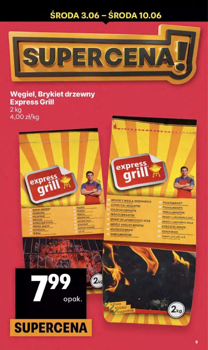 Gazetka promocyjna Delikatesy Centrum - Franczyza DC23 Czwartek - ważna 03.06 do 10.06.2026 - strona 9 - produkty: Brykiet drzewny, Grill