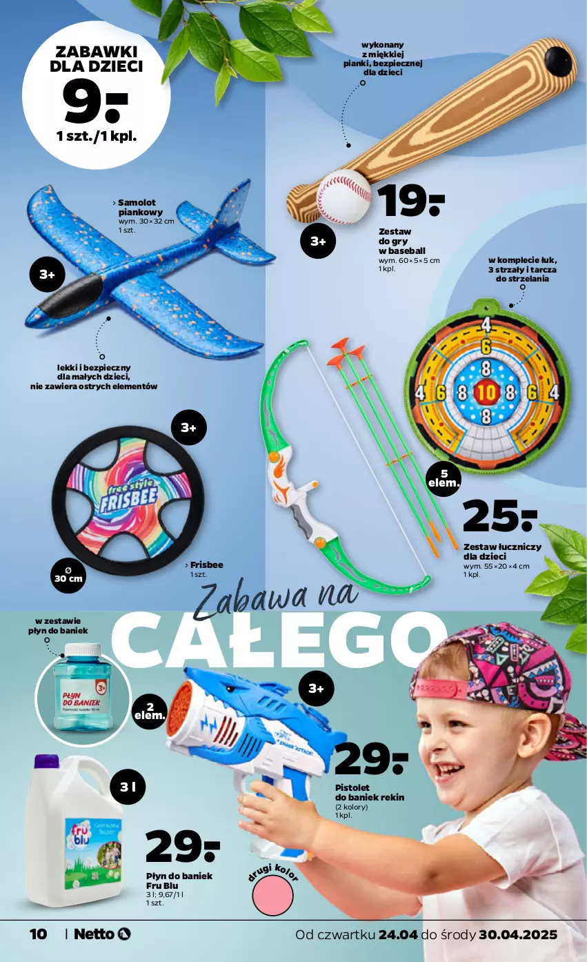 Gazetka promocyjna Netto - Od Czwartku Przemysłowa - ważna 24.04 do 30.04.2025 - strona 10 - produkty: Amol, Dzieci, Gry, Piec, Pistolet, Samolot, Znicz