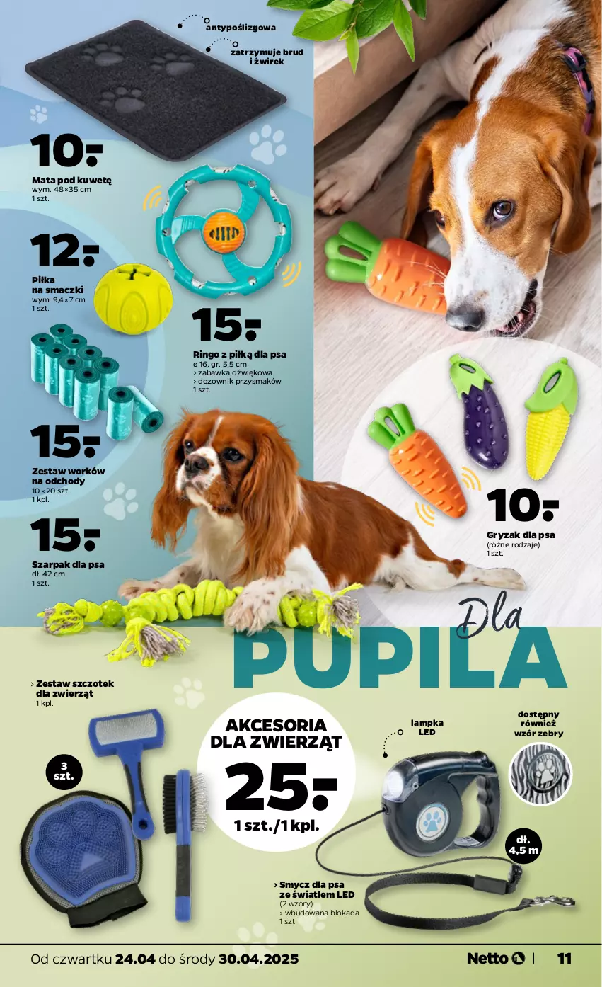 Gazetka promocyjna Netto - Od Czwartku Przemysłowa - ważna 24.04 do 30.04.2025 - strona 11 - produkty: Dozownik, Gry, Smycz, Zabawka