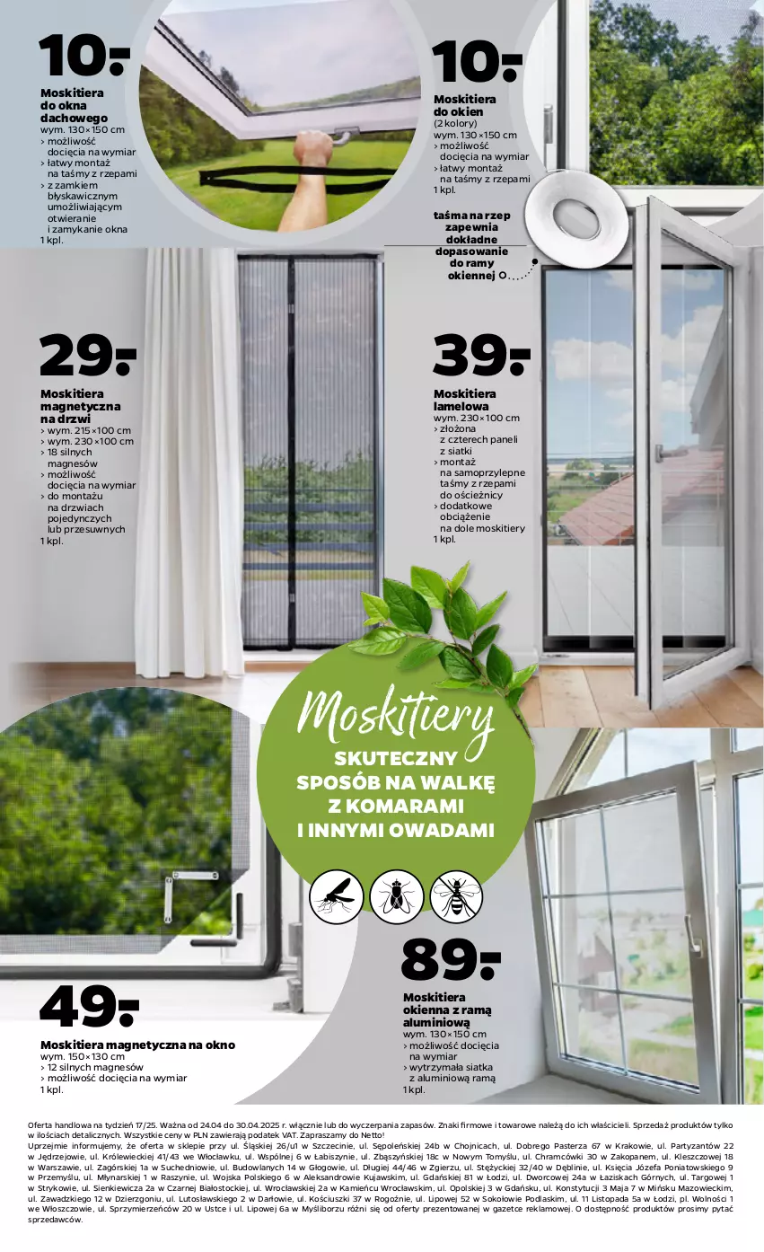 Gazetka promocyjna Netto - Od Czwartku Przemysłowa - ważna 24.04 do 30.04.2025 - strona 13 - produkty: Drzwi, Fa, Kujawski, Mop, Okno, Podlaski, Siatka, Sok, Stock, Top
