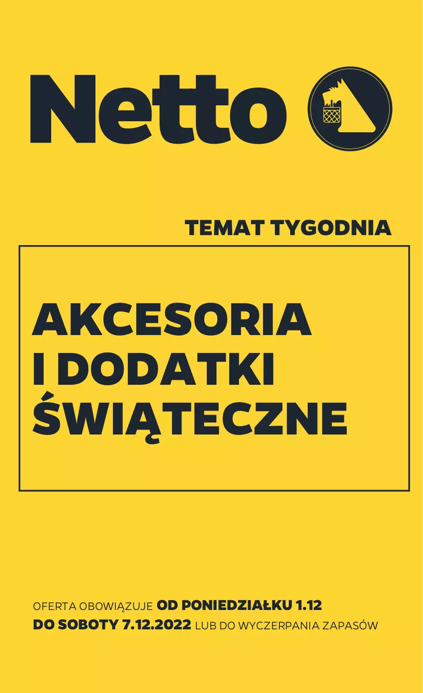 Gazetka promocyjna Netto - Akcesoria i dodatki - ważna 01.12 do 07.12.2022 - strona 1