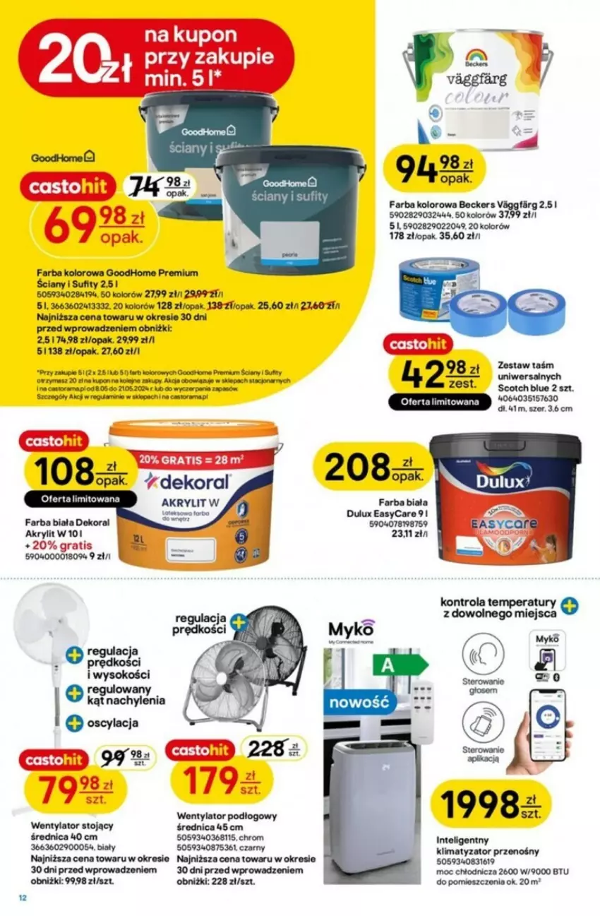 Gazetka promocyjna Castorama - ważna 08.05 do 21.05.2024 - strona 4 - produkty: Beckers, Dekoral, Dulux, Fa, Gra, Intel, Rama, Sok, Sos