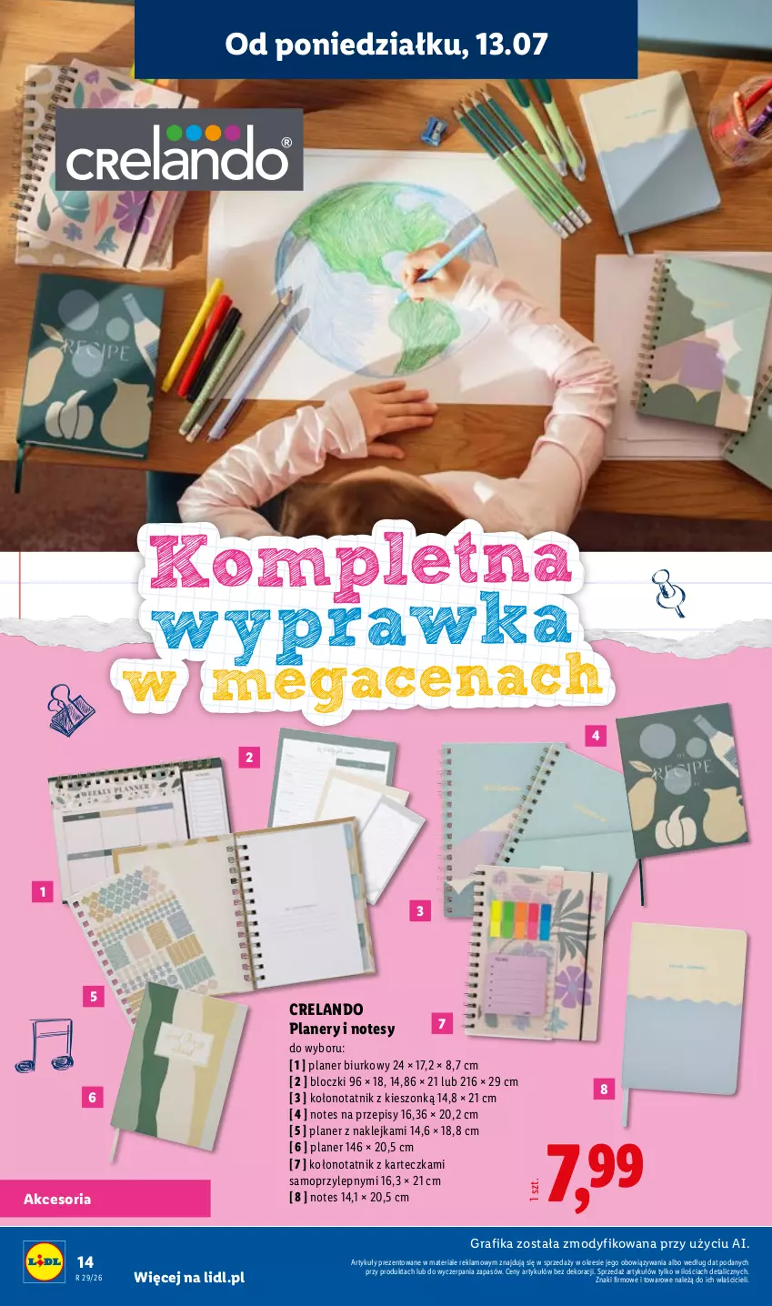 Gazetka promocyjna Lidl - Kompletna wyprawka w megacenach - ważna 11.07 do 31.07.2026 - strona 14 - produkty: Biurko, Gra, Grafika, Klej, Mop
