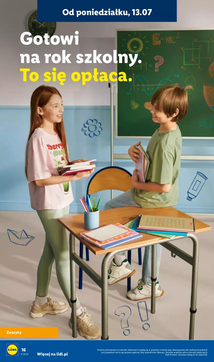 Gazetka promocyjna Lidl - Kompletna wyprawka w megacenach - ważna 11.07 do 31.07.2026 - strona 16