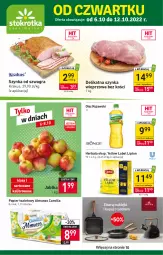 Gazetka promocyjna Stokrotka - Supermarket - Gazetka - ważna od 12.10 do 12.10.2022 - strona 1 - produkty: Krakus, Kujawski, Mus, Gra, Papier, Szynka wieprzowa, Papier toaletowy, Szynka, Lipton, Herbata, Olej, Jabłka