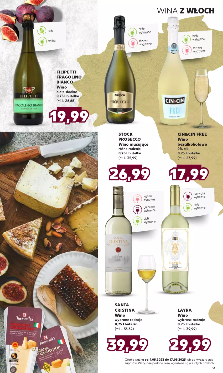 Gazetka promocyjna Kaufland - Barek Kauflandu - ważna 04.05 do 17.05.2023 - strona 12 - produkty: Mus, Prosecco, Stock, Wino, Wino bezalkoholowe, Wino białe, Wino musujące