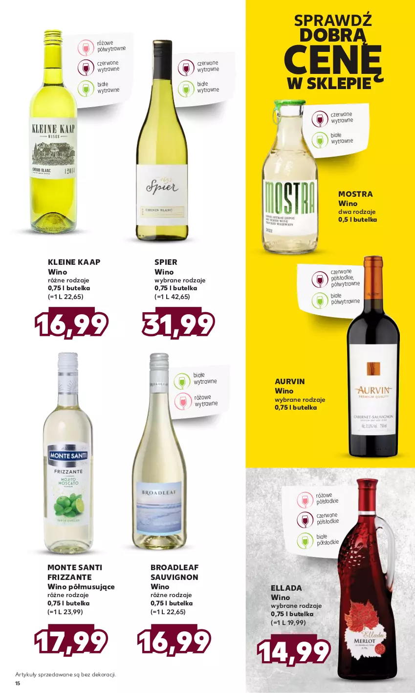 Gazetka promocyjna Kaufland - Barek Kauflandu - ważna 04.05 do 17.05.2023 - strona 15 - produkty: Monte, Monte Santi, Mus, Wino, Wino czerwone