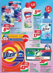 Gazetka promocyjna Dino - Gazetka 22 / 2024 - Gazetka - ważna od 04.06 do 04.06.2024 - strona 63 - produkty: Zawieszka do wc, Proszek do prania, Kret, Vizir, Płyn do płukania, Tytan, Ariel, Kapsułki do prania, Lenor
