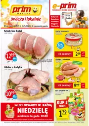 Gazetka promocyjna Prim Market - Gazetka - Gazetka - ważna od 15.09 do 15.09.2021 - strona 1 - produkty: Udziec z indyka, Sok, Mus, Sokołów, Pekpol, Pasztet, Kubuś, Kiełbasa, Schab bez kości
